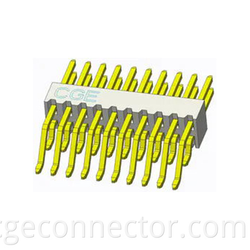 SMT Right Angle Reclining Type double row connector